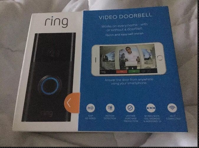 Ring wi-fi enabled video doorbell Venetian bronze