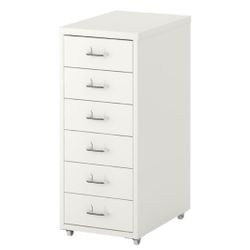 White Drawer Unit On Casters