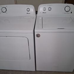 Amana Brand Washer And Electric Dryer, W/Warranty 