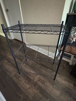 Wire shelves