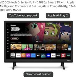 24” Vizio Smart TV W/Remote