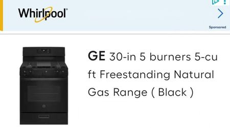 GE Gas stove and Dishwasher