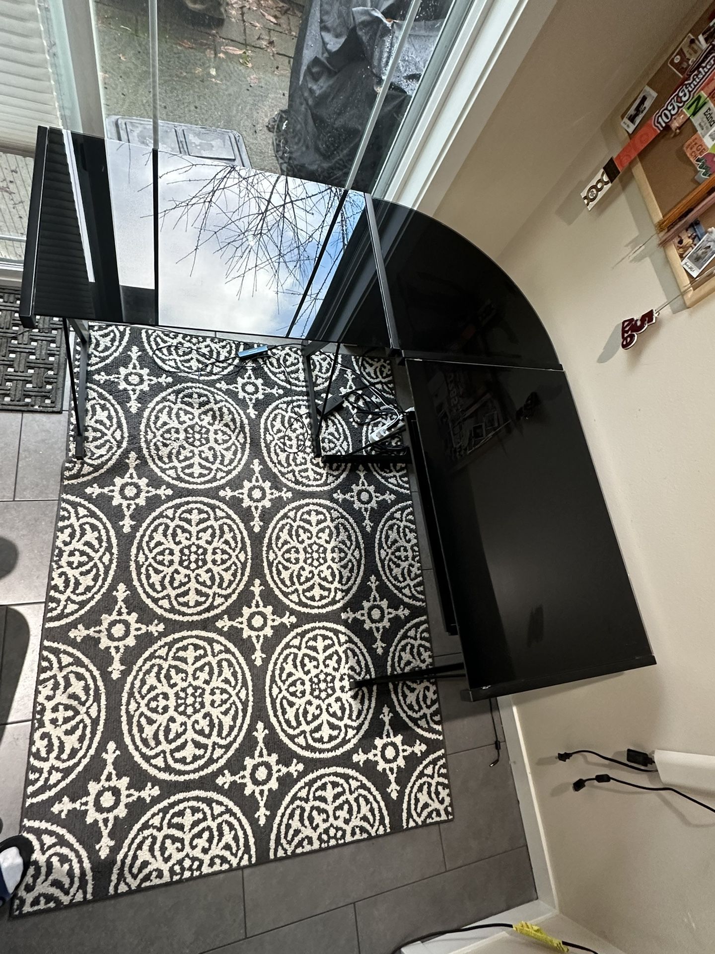 Black L Shape Desk