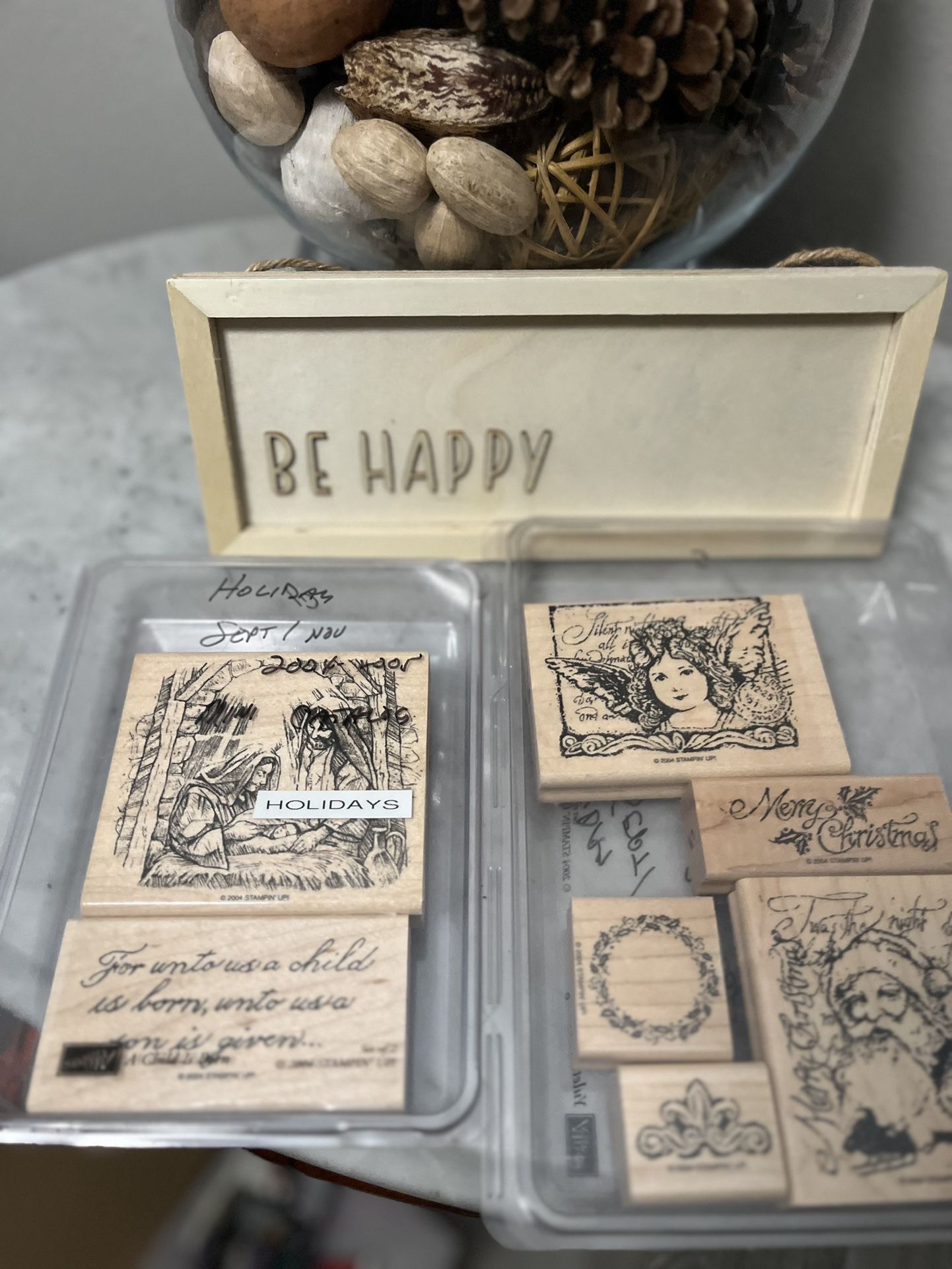 🎄 Christmas Rubber Stamp Set (Stampin' Up!) - Katy, TX 🎄 Price: $20 for the complete set ,Location: Katy, TX 77494