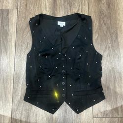 Le Lis Collection Rhinestone Vest - Size XS (From Bloomingdale's)