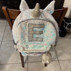 Sequined Unicorn Backpack 