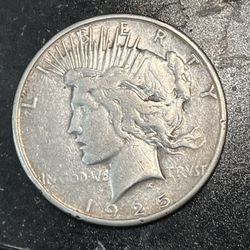 1925 S Peace Dollar lot#