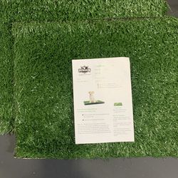 3 Pc Dog Artificial Grass Mat Indoor Potty Training For Dogs Replacement pads