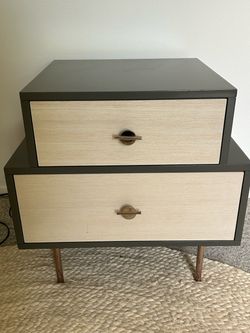 West Elm Bedside Table - 2 drawer