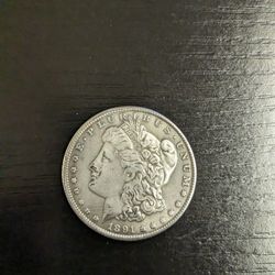 1891-CC Morgan Silver Dollar