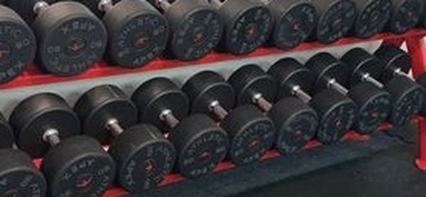 Near New Commercial Urethane Dumbbells 80-95 Lb Sets