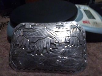 Sterling silver buckle and pendant