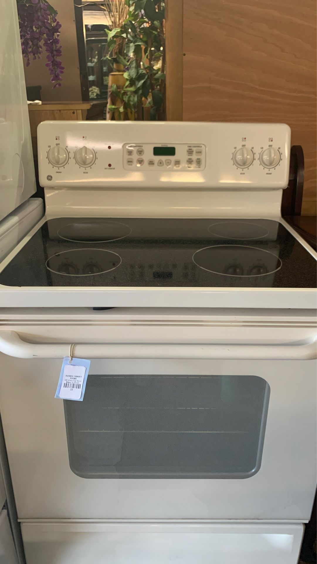 GE glass top stove