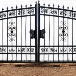 Brand New 16 Ft Wide Wrought Iron Gate