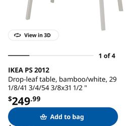 Ikea Table With Two Stools