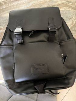 Brand NEW Coach Track Backpack In Gun Metal Black Signature Canvas/With Coach Patch Original $650
