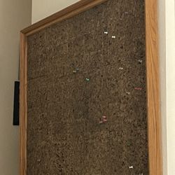 38” X 48” Bulletin Board  Wood Framed 