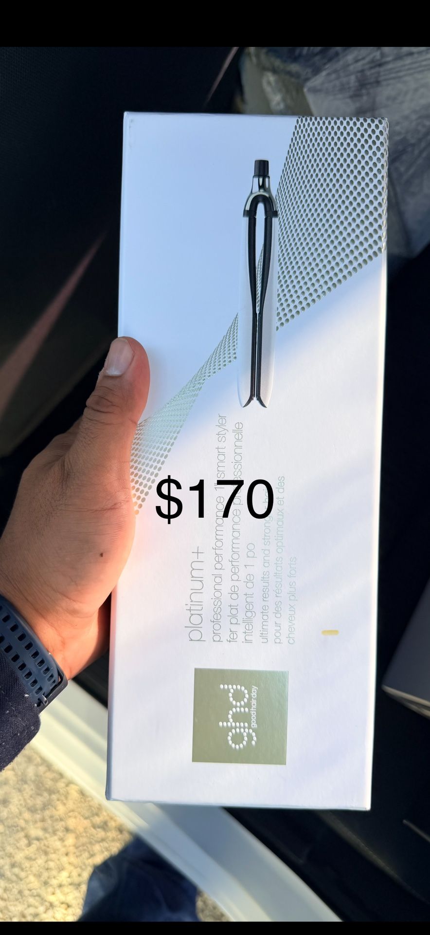 GHD PLATINUM+ FLAT IRON (1 INCH PLATE) WHITE