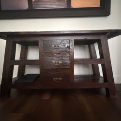 Rustic Solid Wood Console