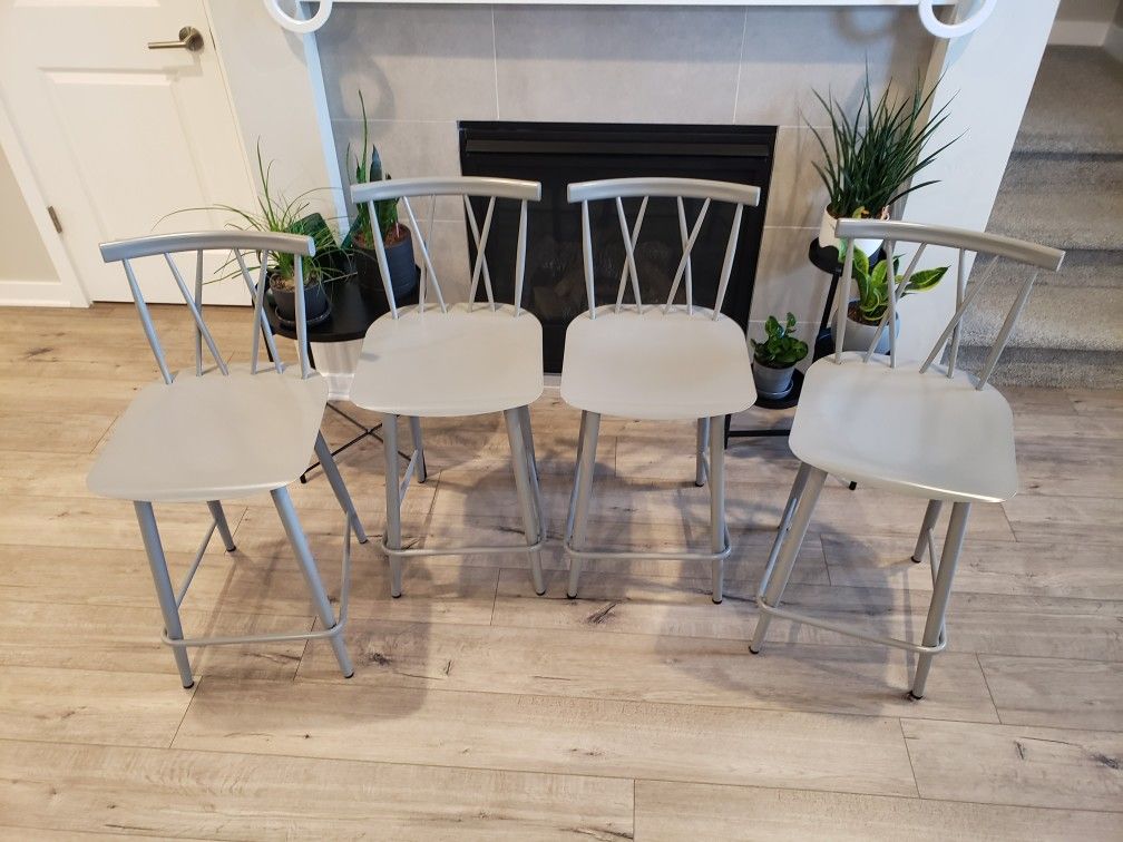 Set of 4 Becket Metal X Back Counter Height Barstool - Threshold

