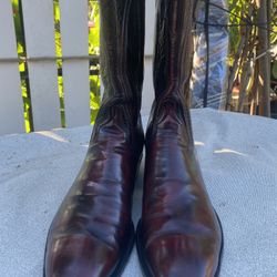 LUCCHESE Vintage Western Boots Size 12 D