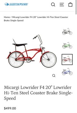 Lowrider F4 20" Bike with Springer Fork and 140 Spokes