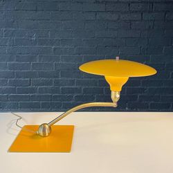 Mid-Century Modern "Sight Light" Saucer Table Lamp by M.G. Wheeler, c. 1950's - Delivery Available 