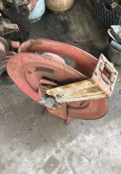 Heavy duty hose reel.
