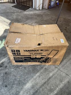 YARDMAX 22 in. 170cc Gas Walk Behind String Trimmer Mower