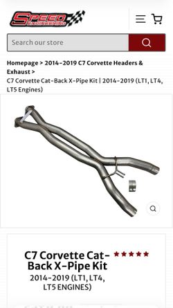 Corvette C7 X- pipe fits 2014-2019