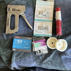 Staple Gun, Staples And Misc Supplies