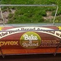Vintage Pyrex Corning Bake a Round Tube and Stand 