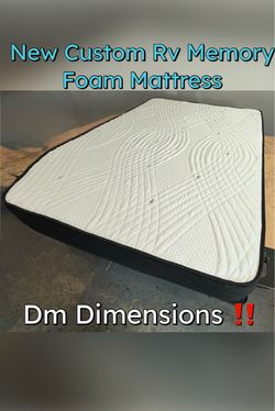 New Custom RV Memory Foam Mattress