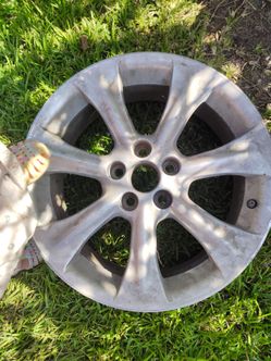 7-spoke hyper silver factory alloy wheel rim, wheel used on vehicles 2007-2009 Lexus RX350