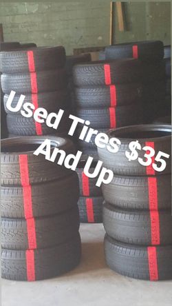 Used tires. All sizes. $35 and up... text the tire size you would like a price on.