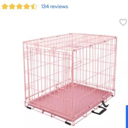 Top paw 24” Pink Folding Crate