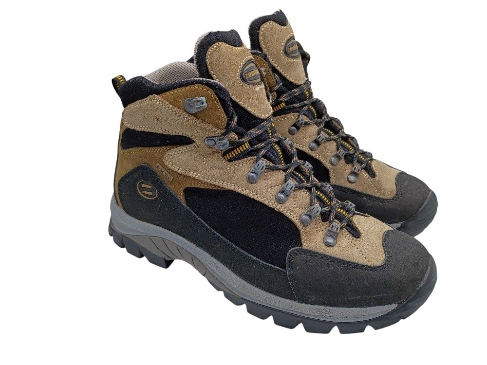 ZAMBERLAN '180' Brown Suede Hiking Boots Womens 9/Mens 8 H ( wide ) Italy $250