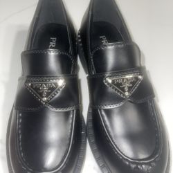 Brand New Black Prada Loafers