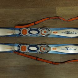 Snowblade Skis 35" Adjustable Bindings 