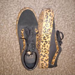 Brand New Leopard Print Vans