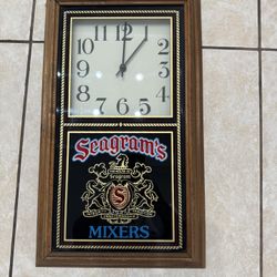 Seagrams Bar Clock