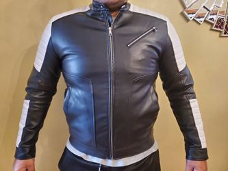 Guess jacket leather size medium hardly used