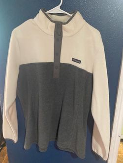 Columbia Fleece Pullover Snap Neck Sweatshirt