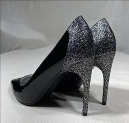 Marc Fisher MFGIRAFEE2-R Black And Sparkly Party Pumps Women’s US Size 9 1/2