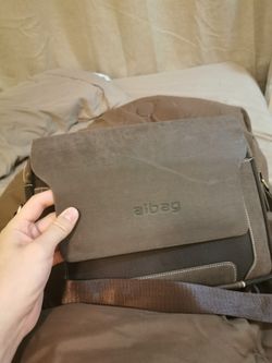 Men's purse, shoulder bag, 12"Lx9"Wx3"D