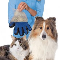 Pet Grooming Glove For Dogs & Cats, Dog Hair Removal Mitten, Cat Hair Remover Glove