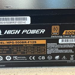 Computer Power Supply HPG-500BR-F12s