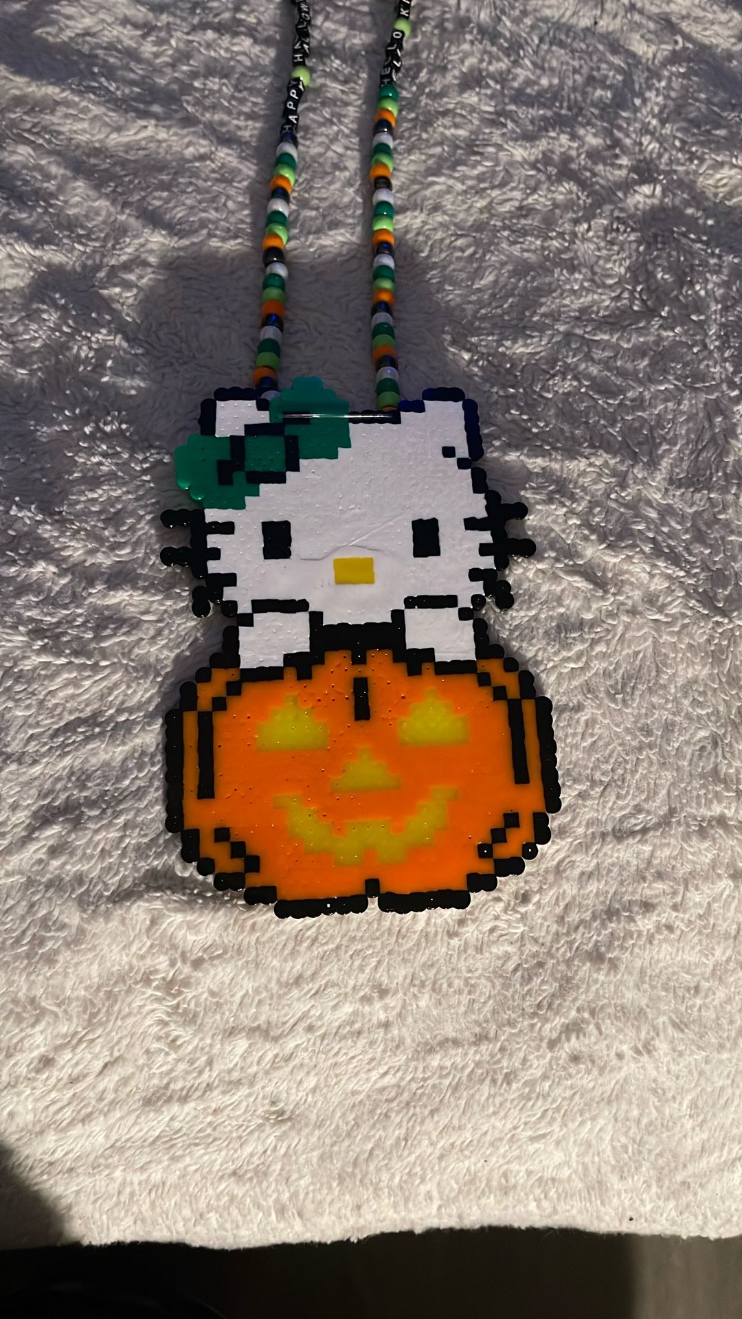 Halloween Hello Kitty Perler