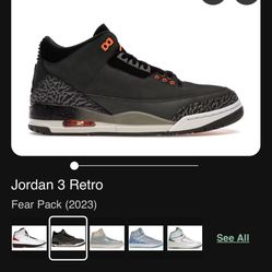 Jordan 3 Retro (Fear Pack)