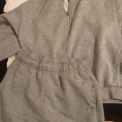 Alo Set Gray Quarter Zip